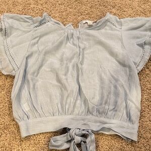 FAVLUX Light Blue Blouse